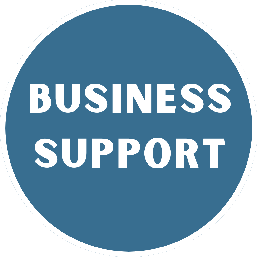 Blue White Minimalist History Schoology Button